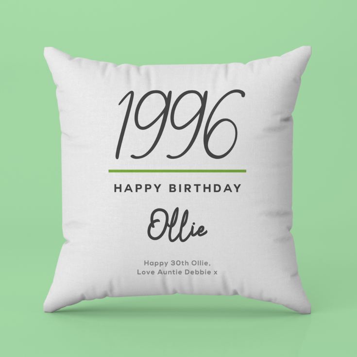Personalised Classy 30th Birthday Year Cushion product image