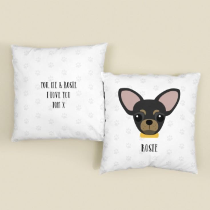 Personalised Chihuahua Dog Cushion product image