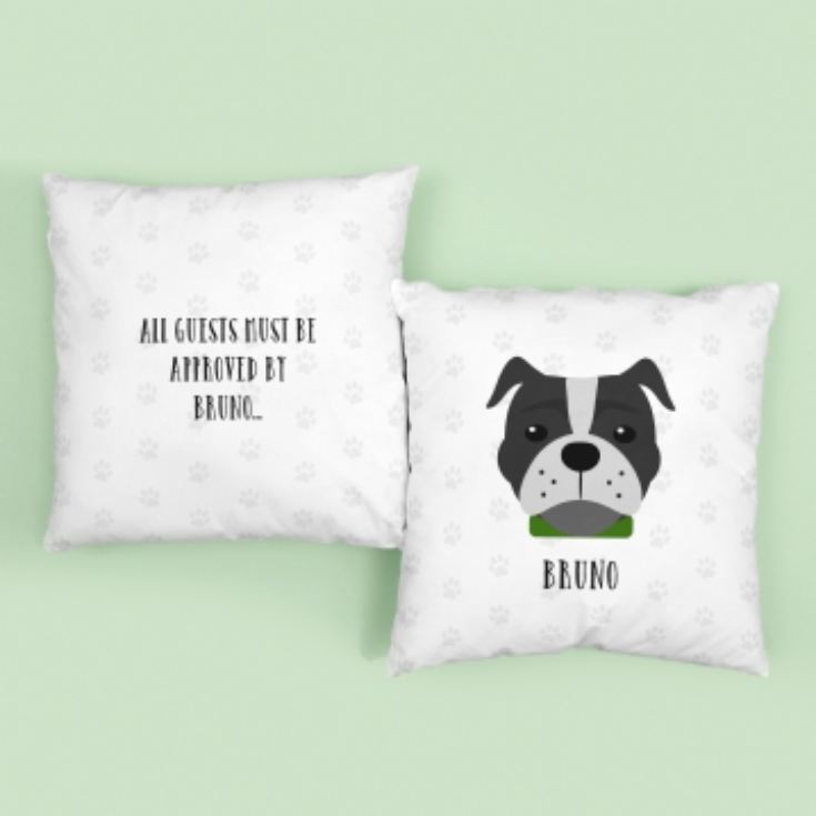 Personalised Staffordshire Bull Terrier Dog Cushion product image
