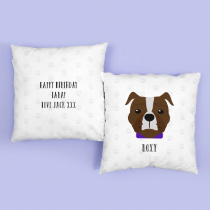 Personalised Staffordshire Bull Terrier Dog Cushion product image