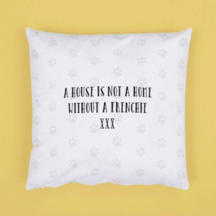 Personalised French Bulldog Dog Cushion product image