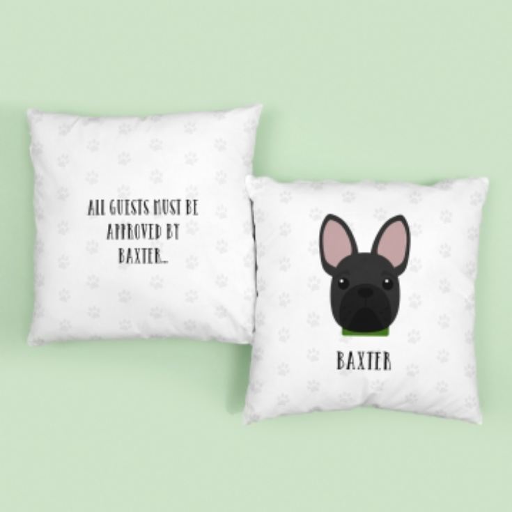 Personalised French Bulldog Dog Cushion product image