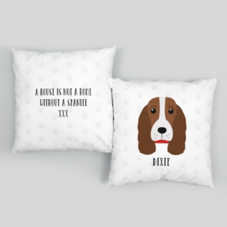 Personalised Spaniel Dog Cushion product image