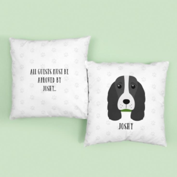 Personalised Spaniel Dog Cushion product image