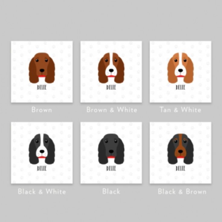 Personalised Spaniel Dog Cushion product image