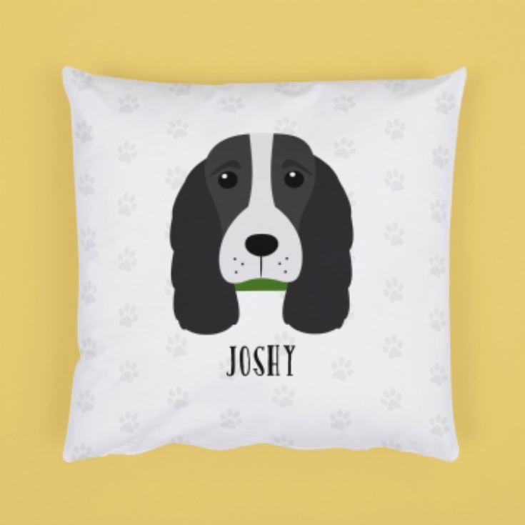 Personalised Spaniel Dog Cushion product image