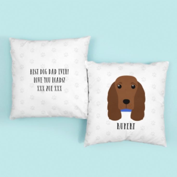 Personalised Spaniel Dog Cushion product image