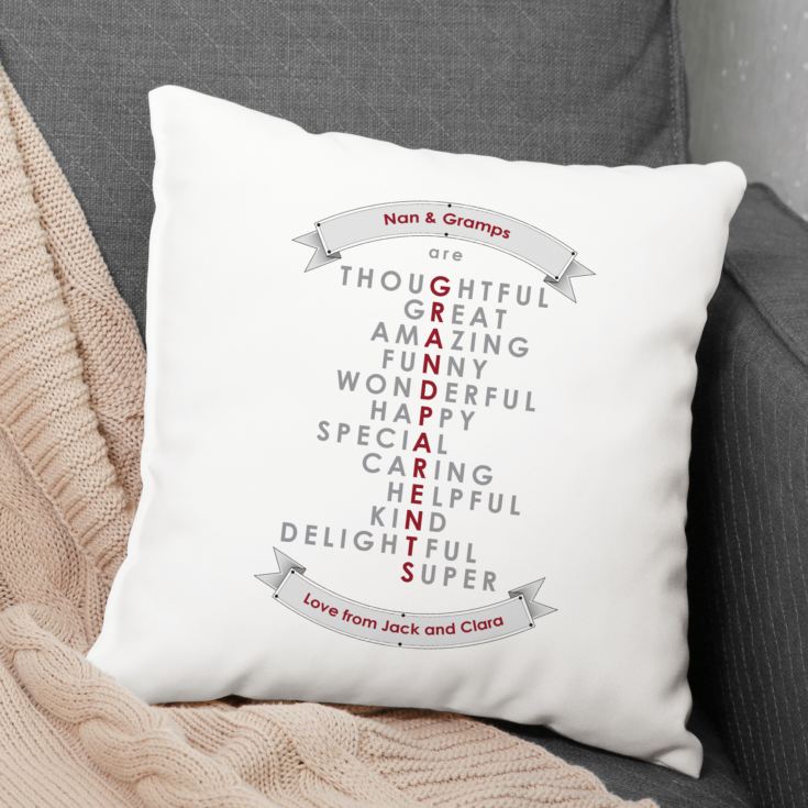 Grandparents Words Personalised Cushion product image