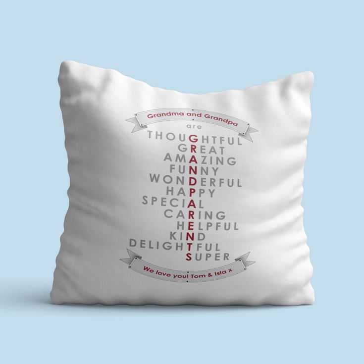 Grandparents Words Personalised Cushion product image