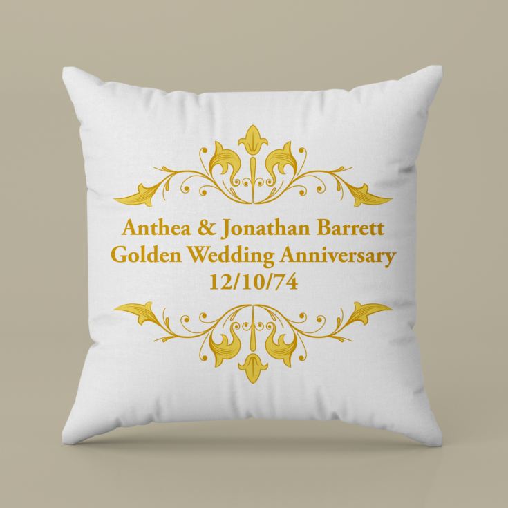 Personalised anniversary cushion sales