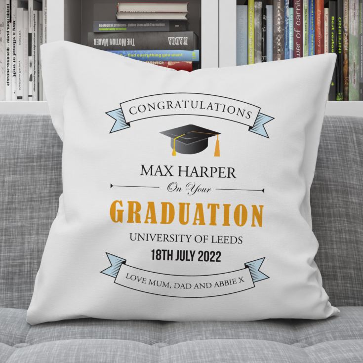 Personalised Graduation Cushion product image
