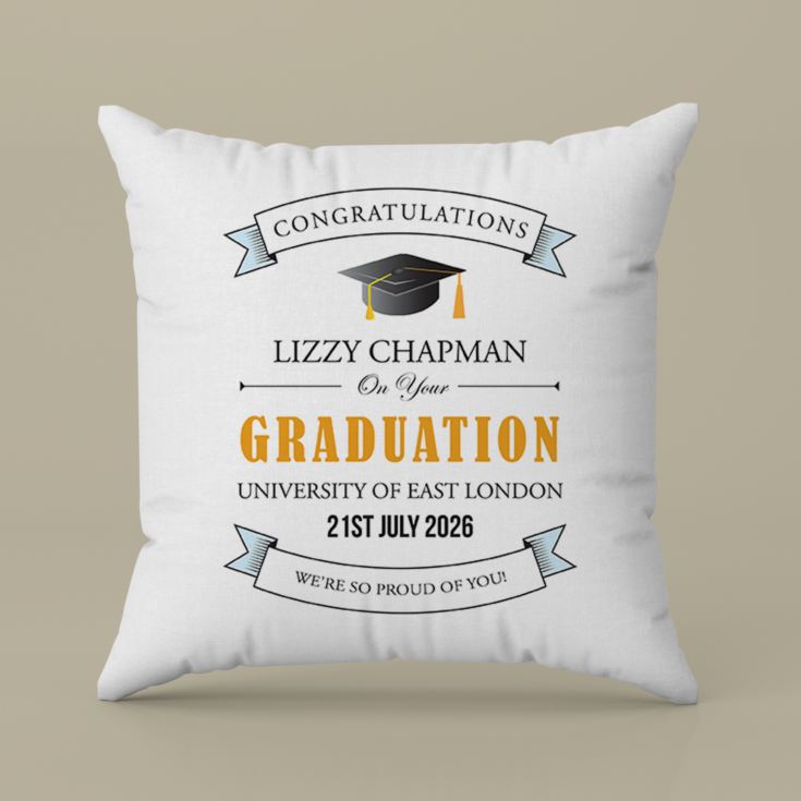 Personalised Graduation Cushion product image