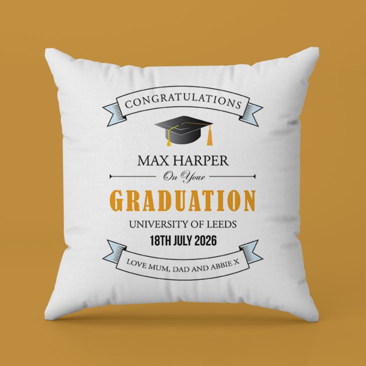 Personalised Graduation Cushion product image