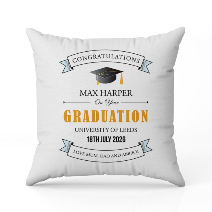 Personalised Graduation Cushion product image
