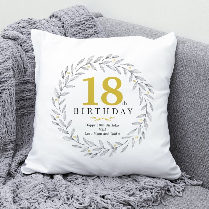 Personalised 18th Birthday Cushion product image