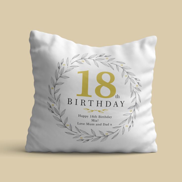 Personalised 18th Birthday Cushion product image