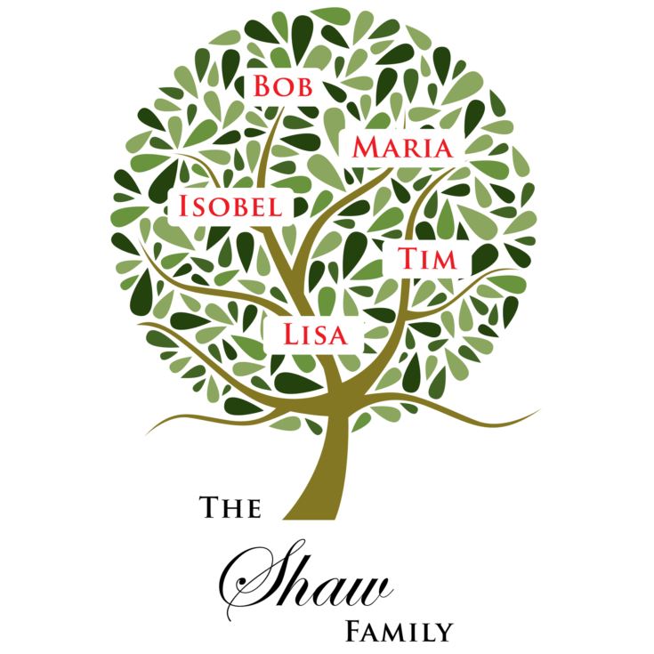 Family Tree Personalised Cushion product image