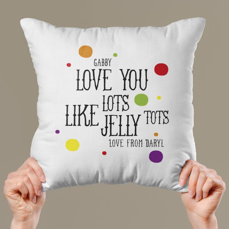 Personalised Jelly Tots Cushion product image