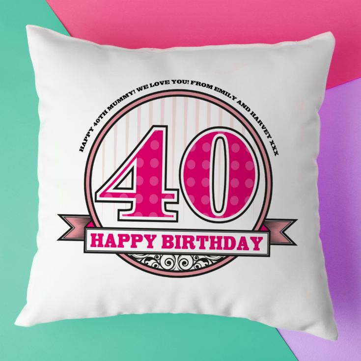 Personalised Birthday Cushion product image