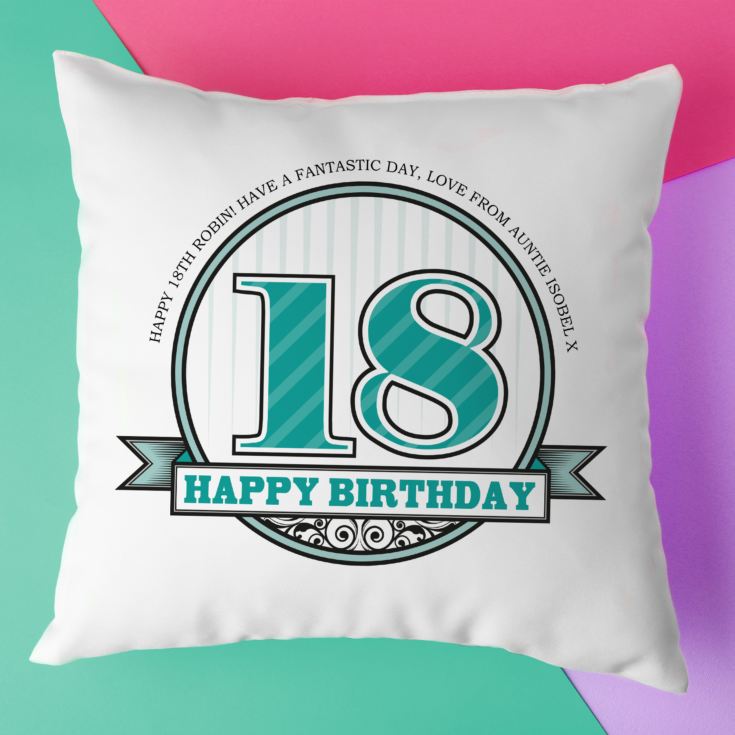 Personalised Birthday Cushion product image