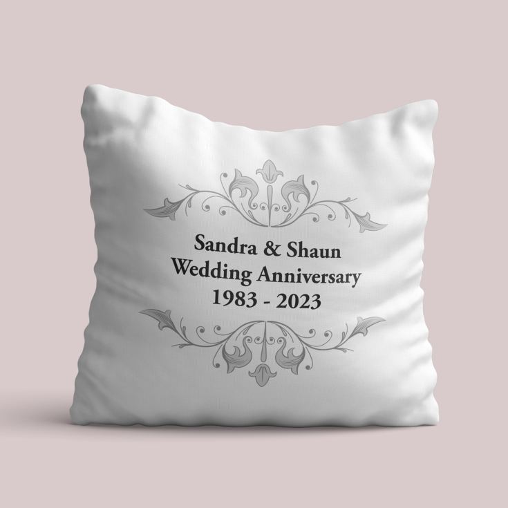 Personalised Anniversary Cushion The Gift Experience