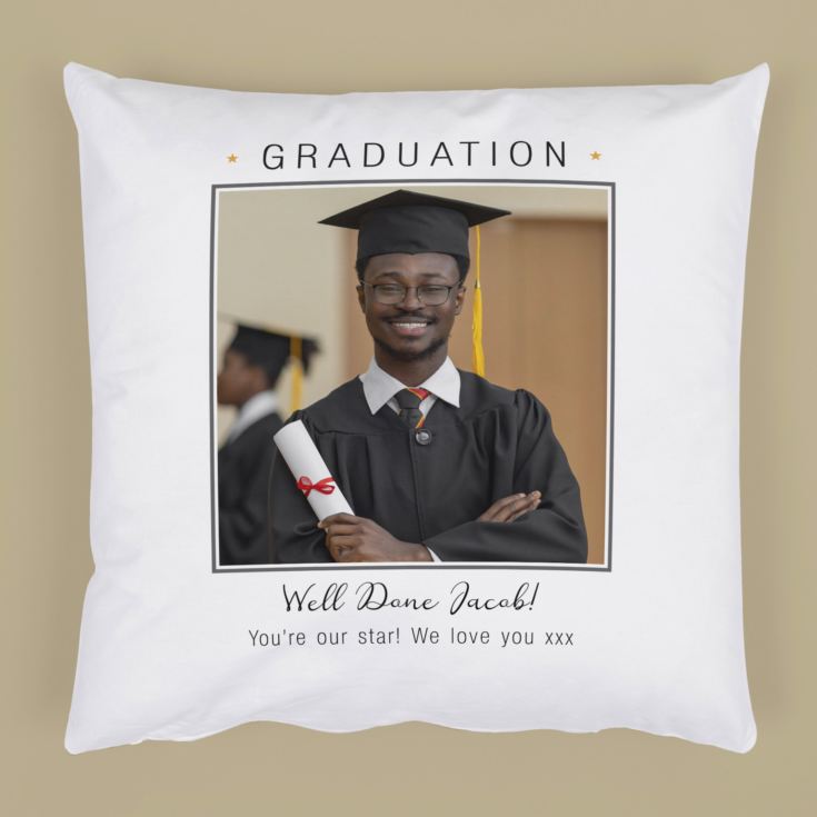 Personalised Graduation Photo Cushion product image