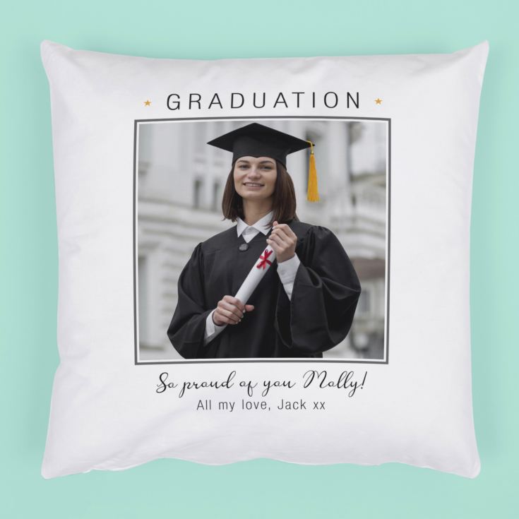 Personalised Graduation Photo Cushion product image