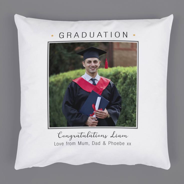 Personalised Graduation Photo Cushion product image