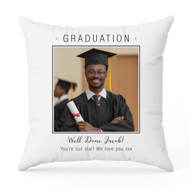 Personalised Graduation Photo Cushion product image