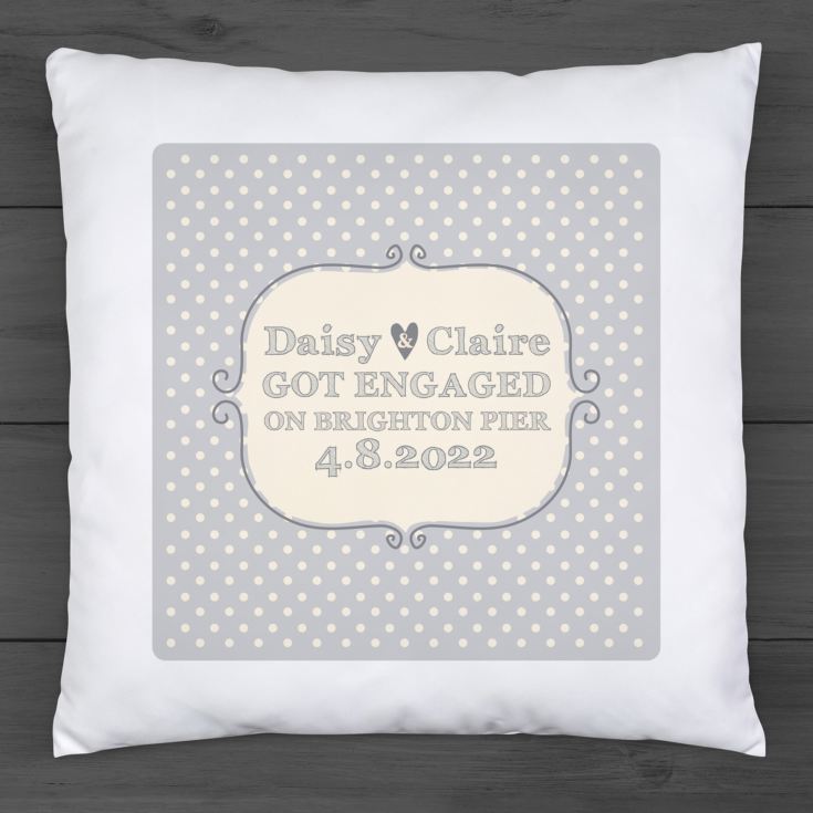 Personalised Engagement Cushion product image