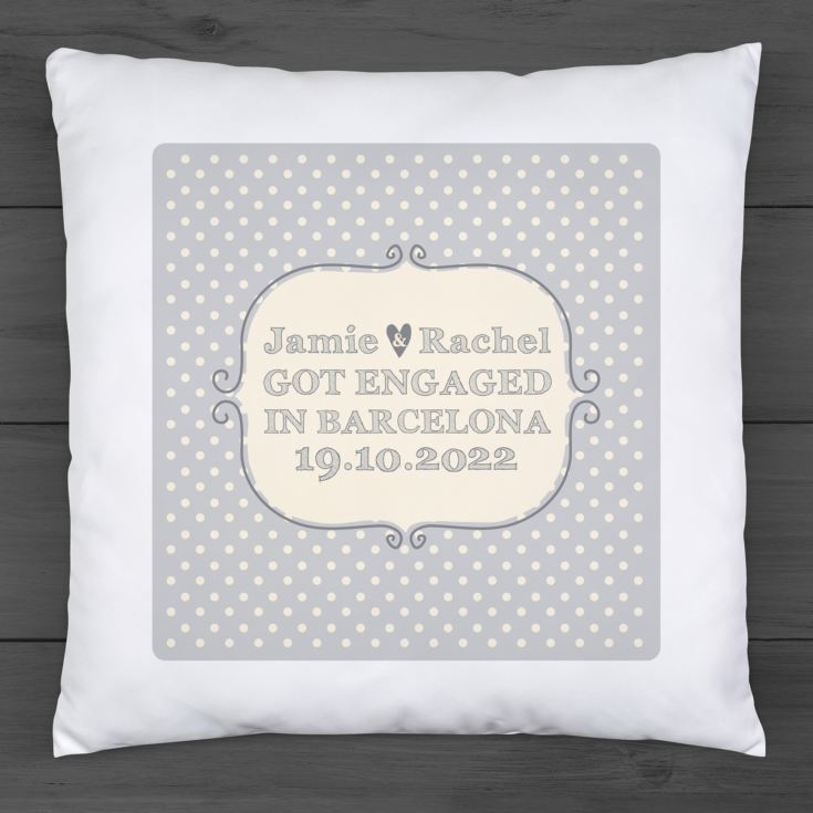 Personalised Engagement Cushion product image
