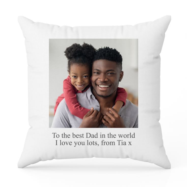 Personalised Photo Cushion For Dad product image