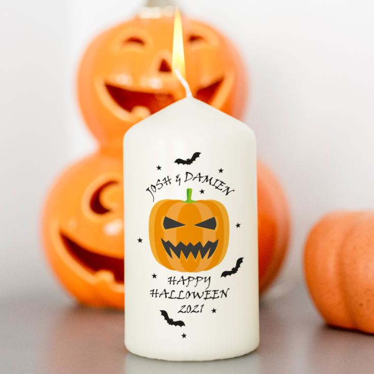 Personalised Halloween Candle product image