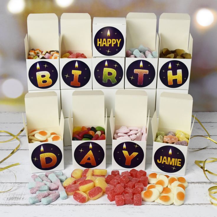 Personalised Happy Birthday Sweet Boxes product image