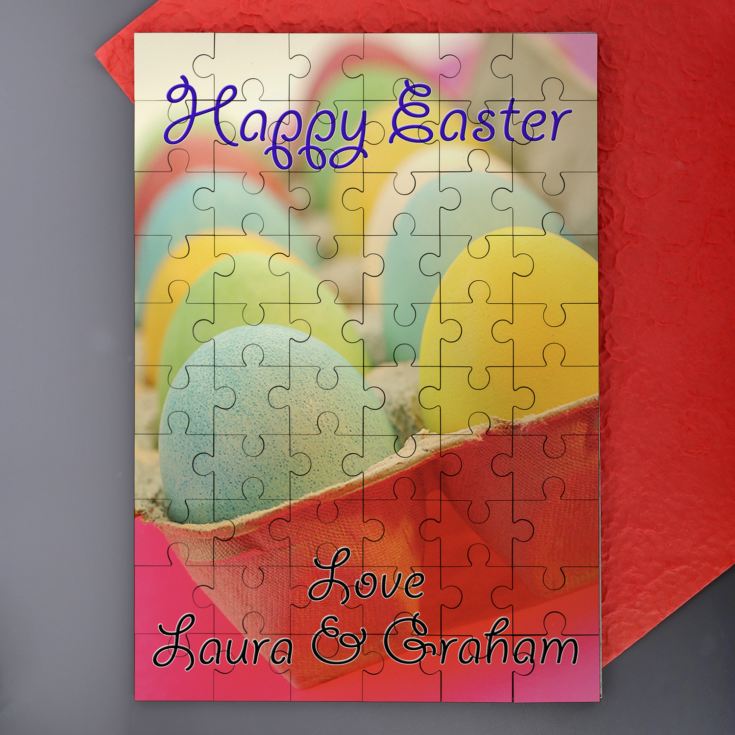 Personalised Easter Message On A Jigsaw product image