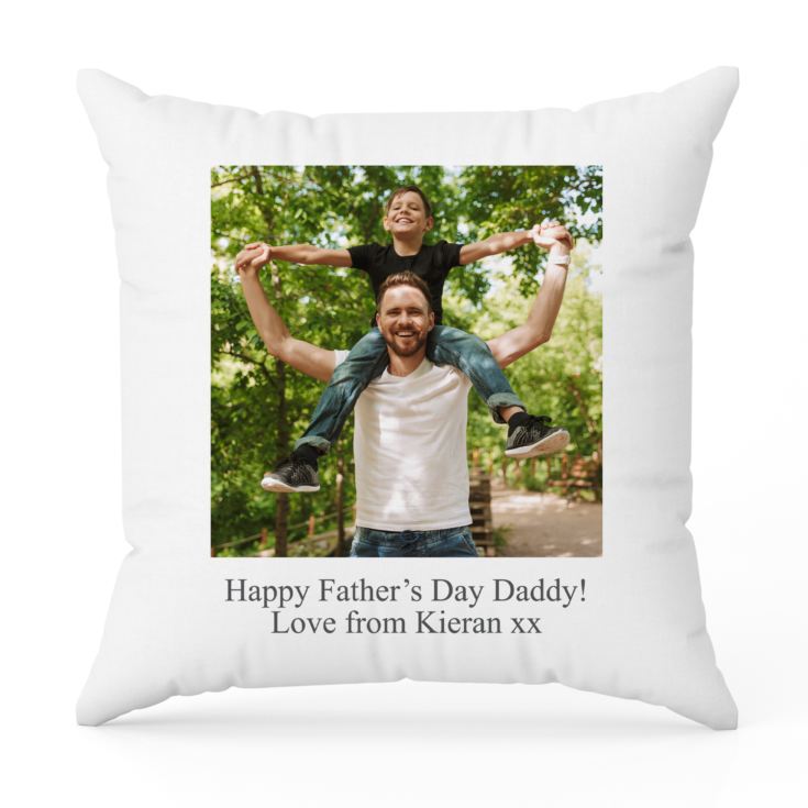 Personalised Happy Father's Day Photo Cushion product image