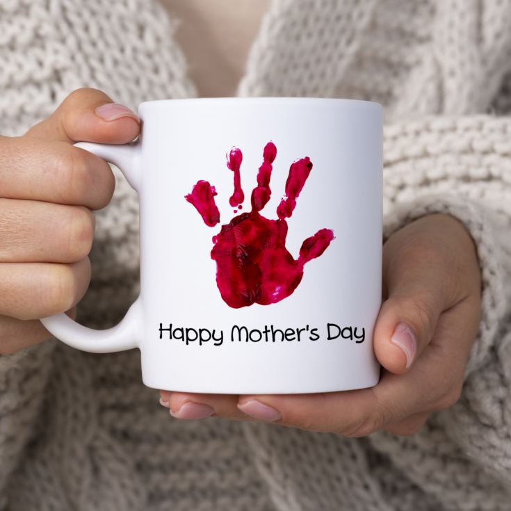 Happy Mother's Day Babys Personalised Handprint Mug product image