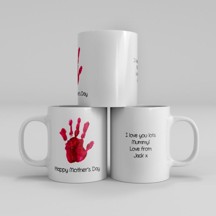 Happy Mother's Day Babys Personalised Handprint Mug product image