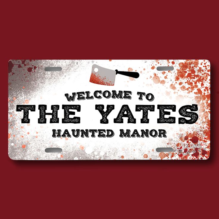 Personalised Haunted Halloween House Sign product image
