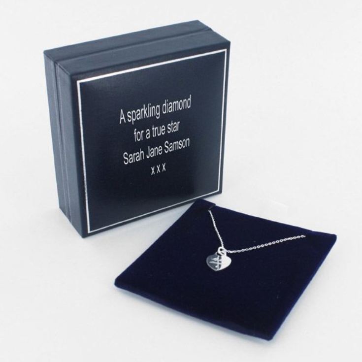 My First Diamond Heart Pendant in Personalised Gift Box product image