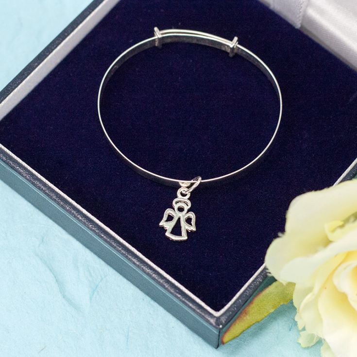 Guardian Angel Bangle in Personalised Gift Box product image