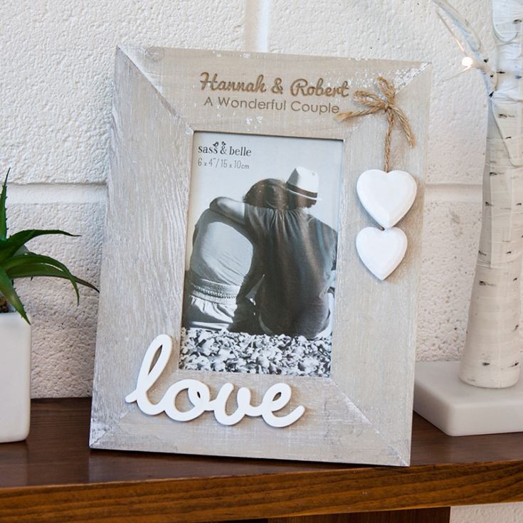 Personalised Ashley Farmhouse Love Standing Photo Frame product image