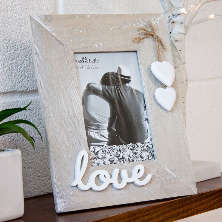 Personalised Ashley Farmhouse Love Standing Photo Frame product image