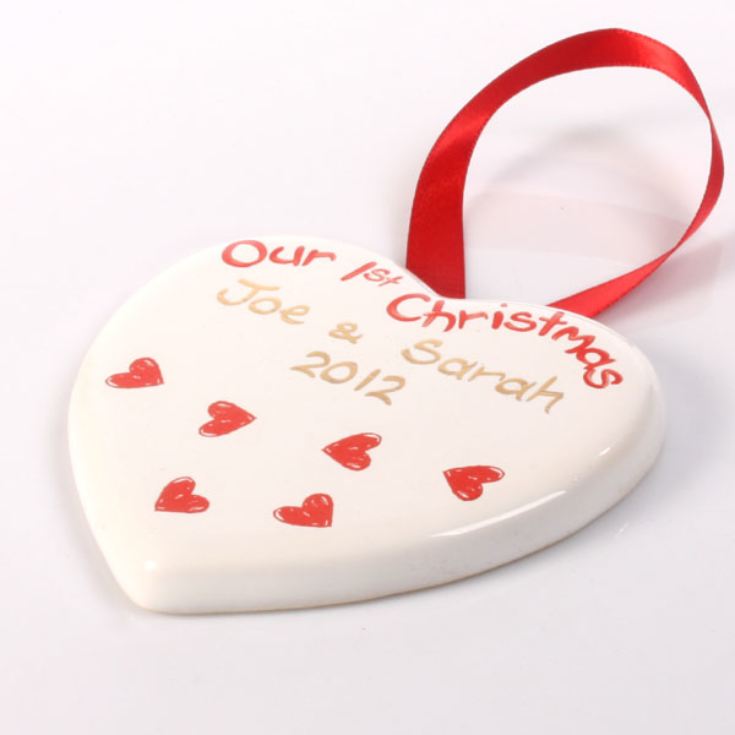 Our First Christmas Heart Decoration product image