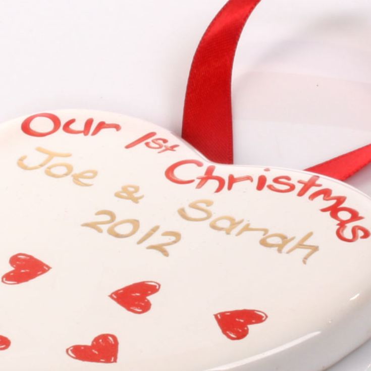 Our First Christmas Heart Decoration product image