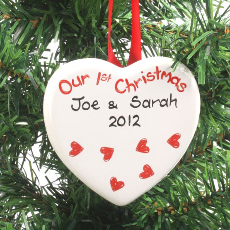 Our First Christmas Heart Decoration product image