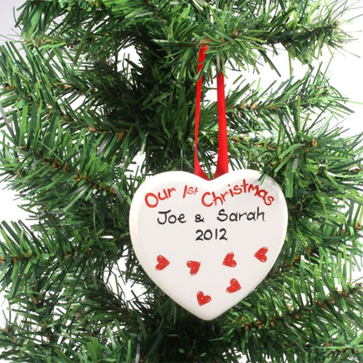 Our First Christmas Heart Decoration product image