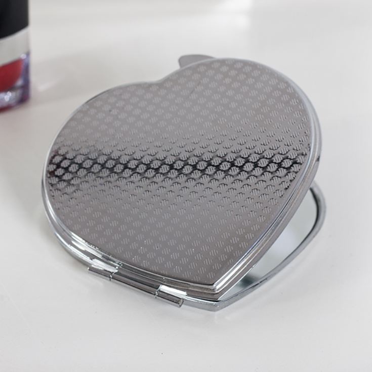 Personalised Valentine's Day Heart Handbag Mirror product image