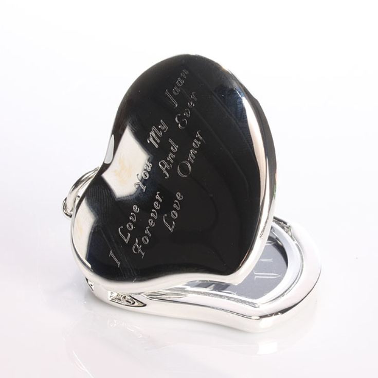 Engraved Heart Locket Keyring product image
