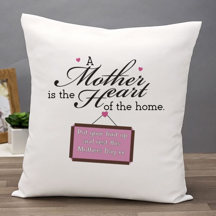 Mother's Day Gift - Heart Of The Home Personalised Cushion product image